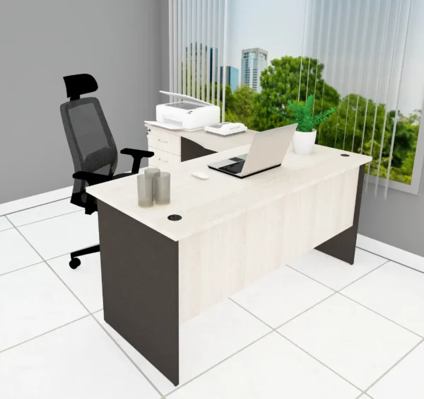 L-SHAPED MANAGERIAL WORKING STATION - Image 4