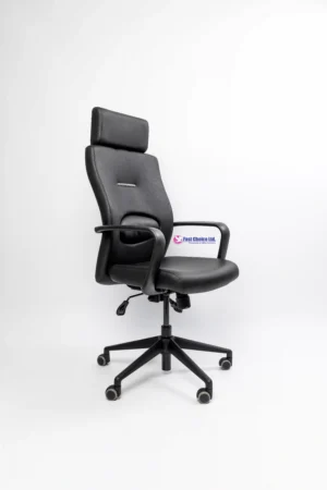 Maestro Gold Leather High Back Chair