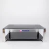 Long glass coffee table