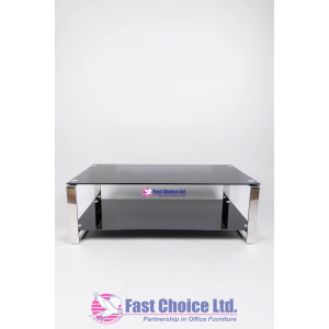 Long glass coffee table