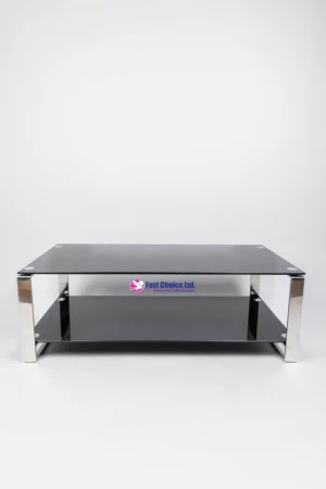 Long glass coffee table