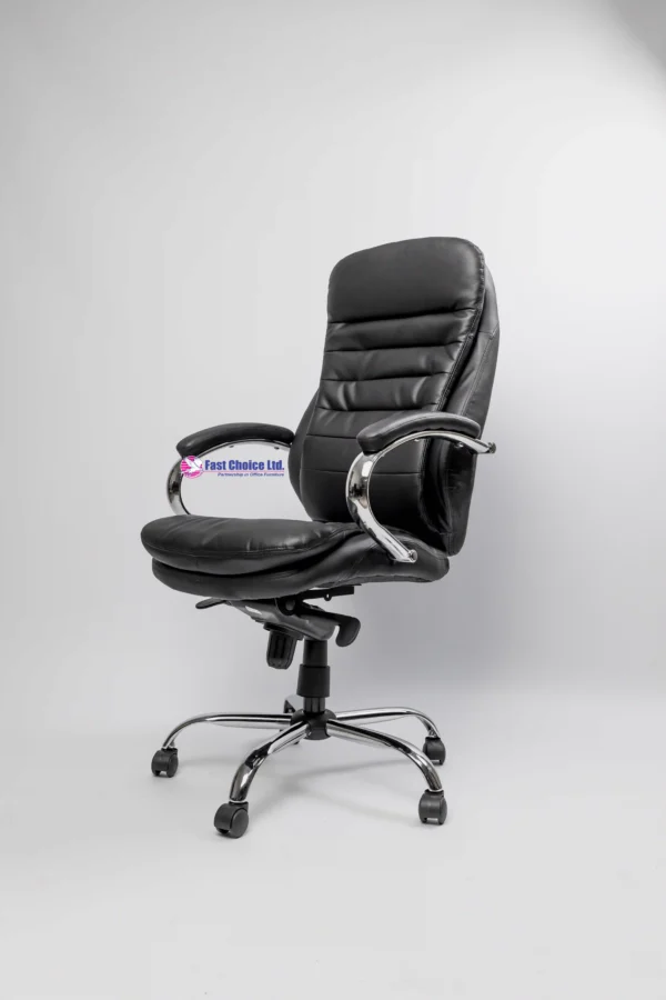 Leather High Back Chair - Image 6