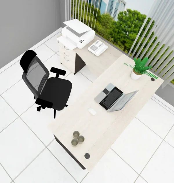 L-SHAPED MANAGERIAL WORKING STATION - Image 5