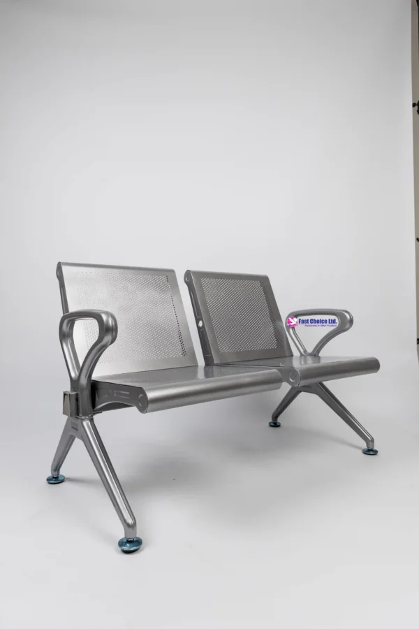 2 Seater Unpadded Heavy Duty Link chair - Image 3