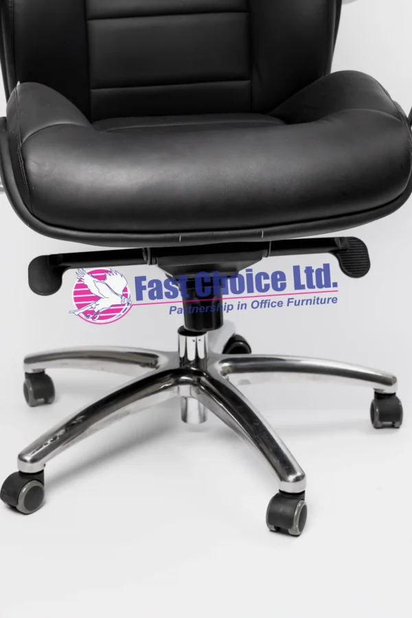 High Back Leather Swivel Chair - Image 7