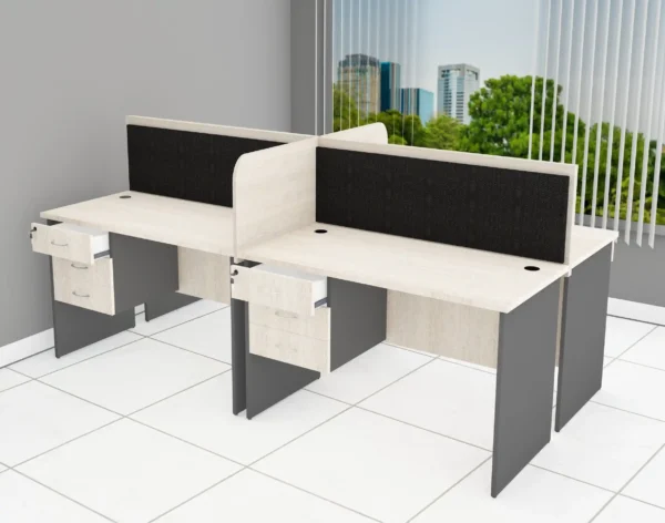 4 WAY PANEL LEG WORK STATION - Image 4