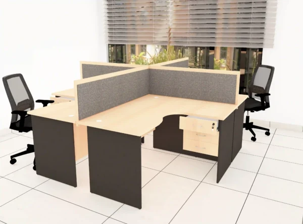 4 WAY STRAIGHT PANEL LEGS WORK STATION - Image 5