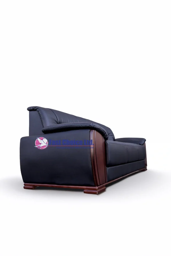 3 Seater Leather Sofa Set - Image 3
