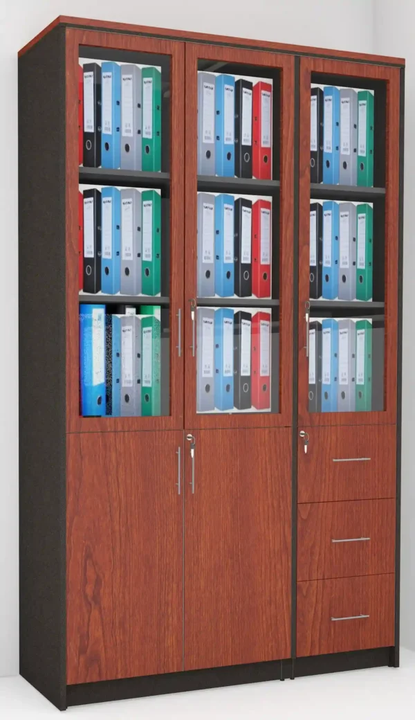 3DOOR HIGH LEVEL GLASS CABINET - Image 2