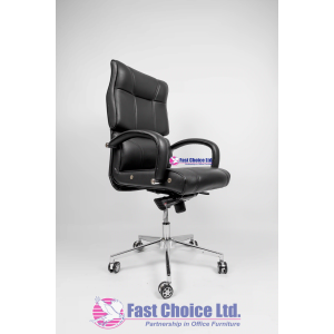 Impact High Back Leather Chair