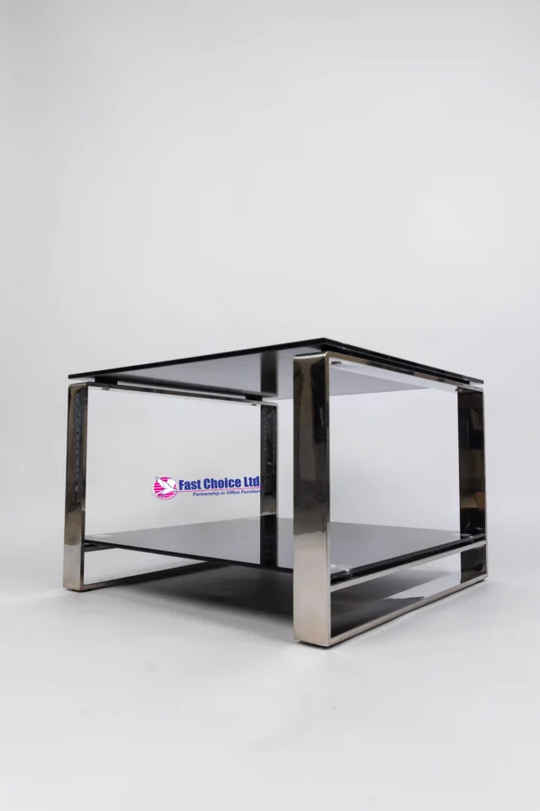 Square glass coffee table - Image 2