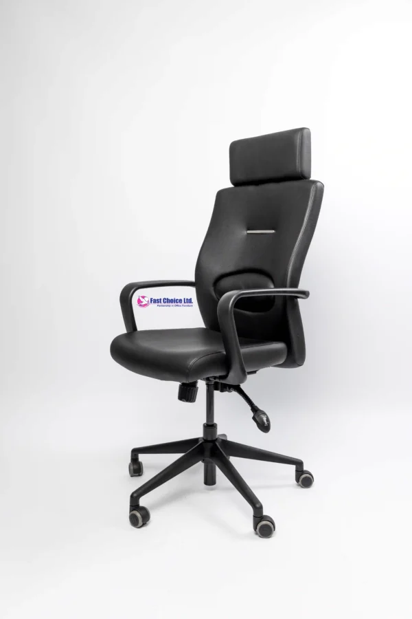 Maestro Gold Leather High Back Chair - Image 4