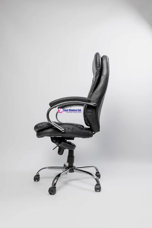 Leather High Back Chair - Image 5