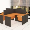 4 WAY STRAIGHT PANEL LEGS WORK STATION