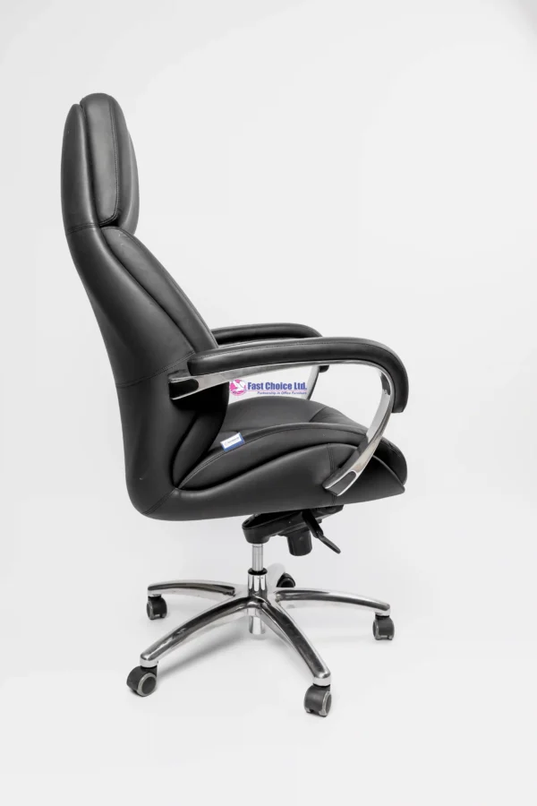 High Back Leather Swivel Chair - Image 3