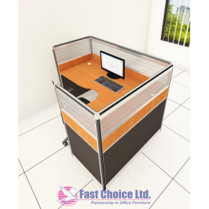 STELLAR SINGLE DESK L-SHAPED WORKSTATION