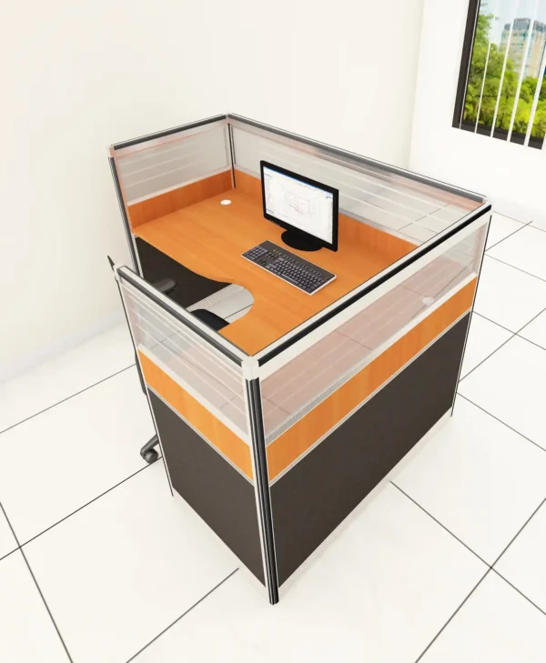 STELLAR SINGLE DESK L-SHAPED WORKSTATION