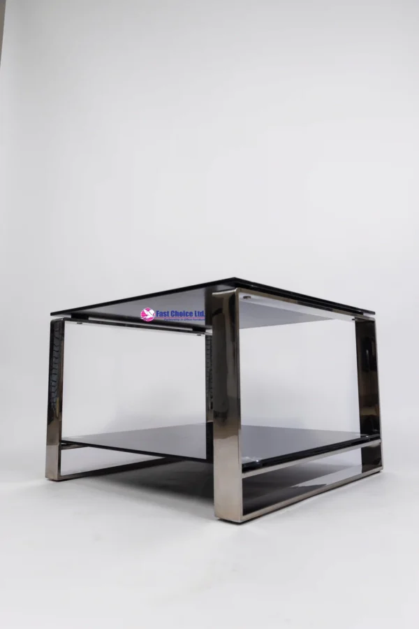 Square glass coffee table - Image 3