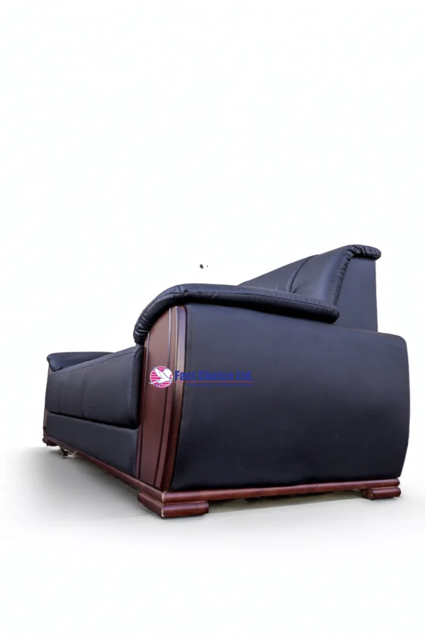 3 Seater Leather Sofa Set - Image 4