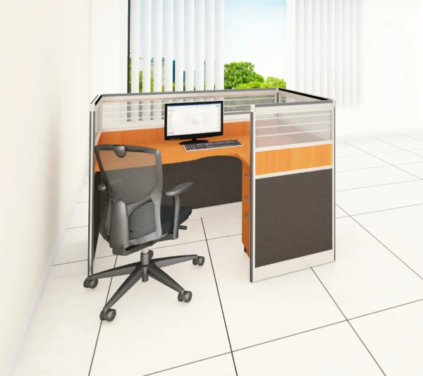 STELLAR SINGLE DESK L-SHAPED WORKSTATION - Image 3
