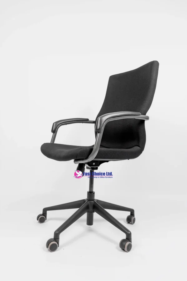 Pizza Medium Back Fabric Chair - Image 3