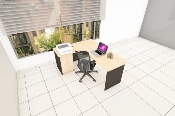 L-SHAPED MANAGERIAL WORKING STATION - Image 2