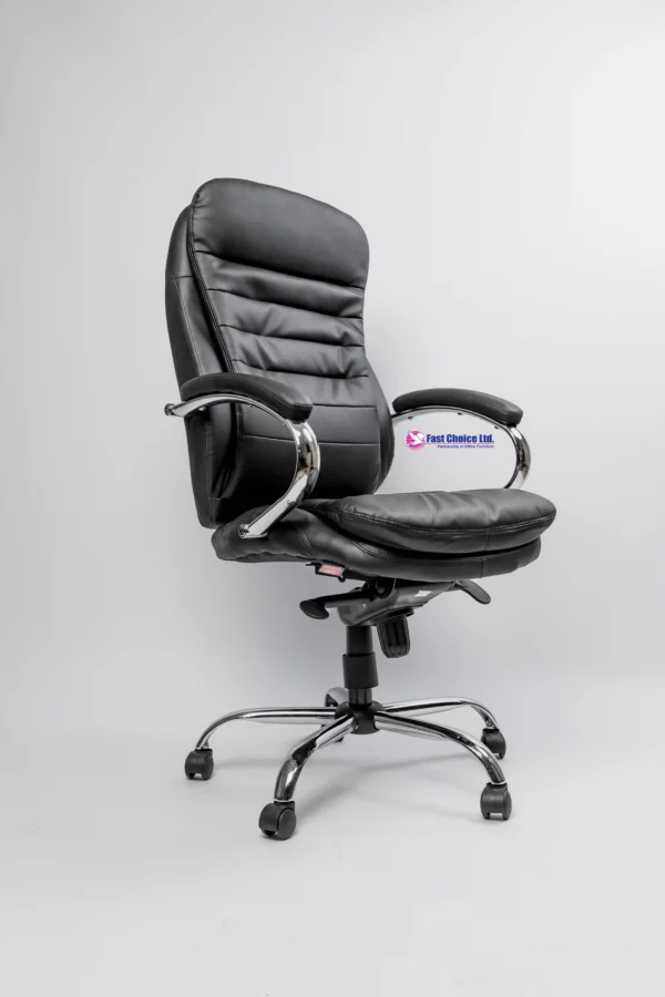 Leather High Back Chair