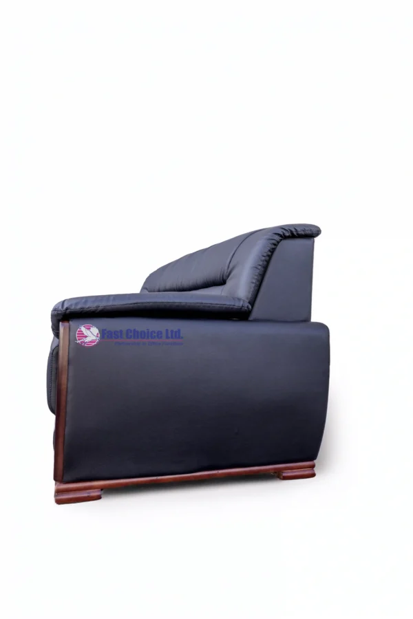 3 Seater Leather Sofa Set - Image 5