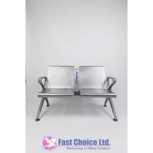 2 Seater Unpadded Heavy Duty Link chair