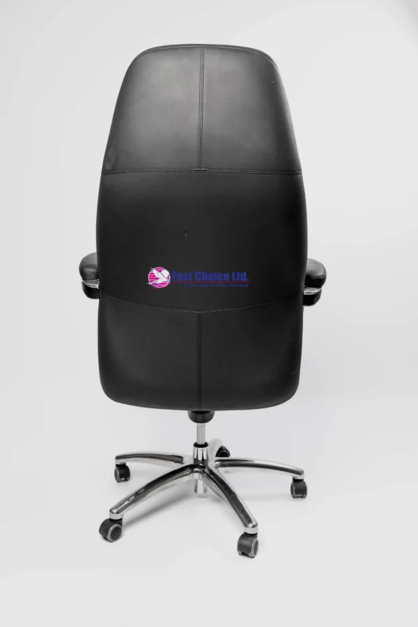 High Back Leather Swivel Chair - Image 5