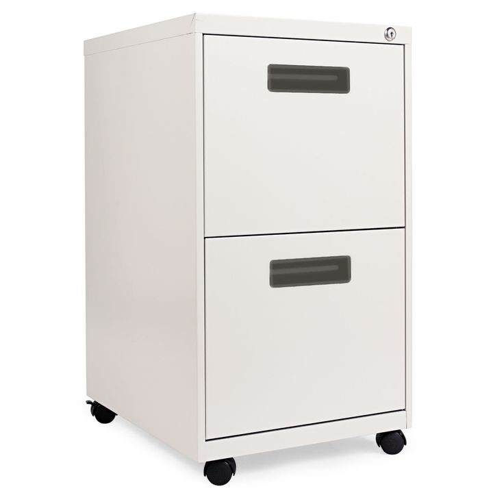 2 DRAWER METALLIC FILING CABINET (White) 1 2 DRAWER METALLIC FILING CABINET (White)