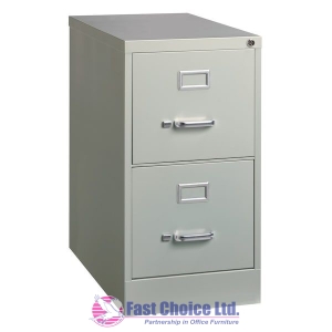2 DRAWER METALLIC FILING CABINET (Grey)