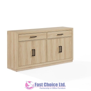 Credenza with Swing Doors and Drawers