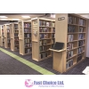 Library bookshelves
