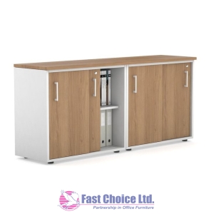 Credenza with Sliding Doors