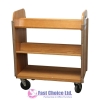 Wooden Book Trolley 2 1