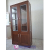 Two Door High Glass Wooden Cabinet