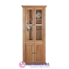 Two Door High Glass Wooden Cabinet