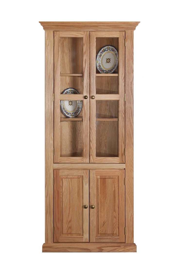 Two Door High Glass Wooden Cabinet 1 Two Door High Glass Wooden Cabinet