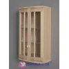 Two Door High Glass Wooden Cabinet